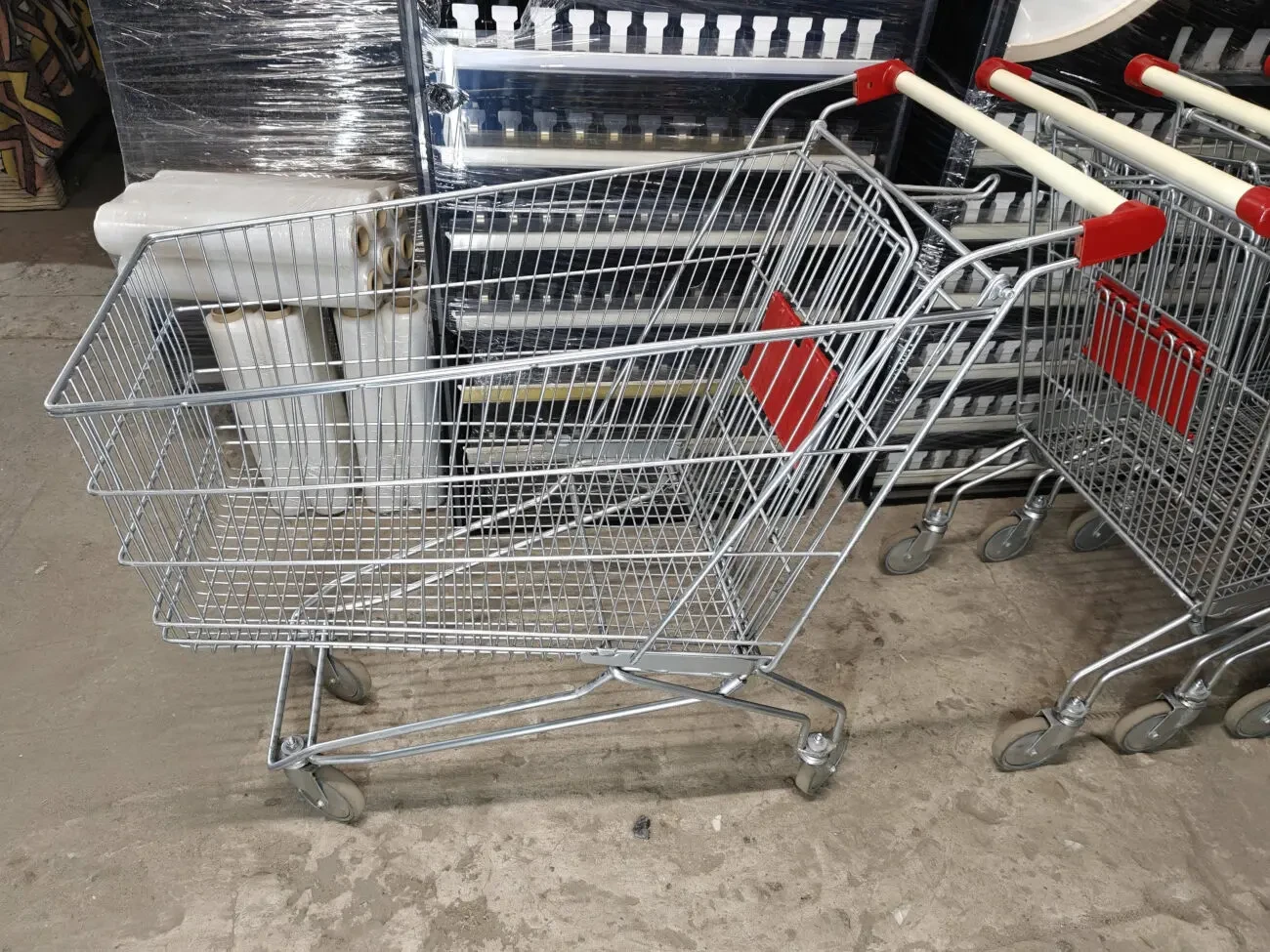 Купівельний візок бу 210 л, Торговий візок для магазину супермаркету, візки для складу бу 6