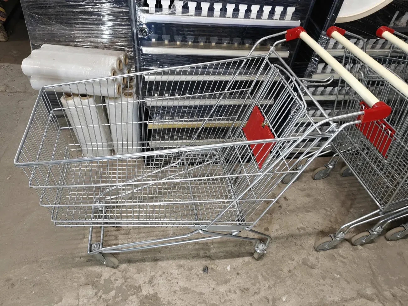 Купівельний візок бу 210 л, Торговий візок для магазину супермаркету, візки для складу бу 7
