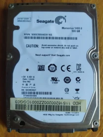 Жорсткий диск Seagate ST9500325AS на 500GB пам'яті 2.5 SATA