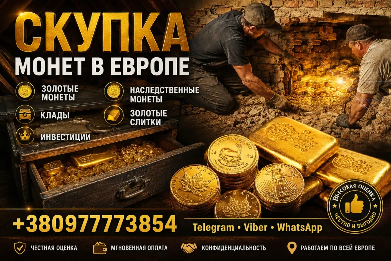 Скупка золотых и серебряных монет в Украине и Европе. 2