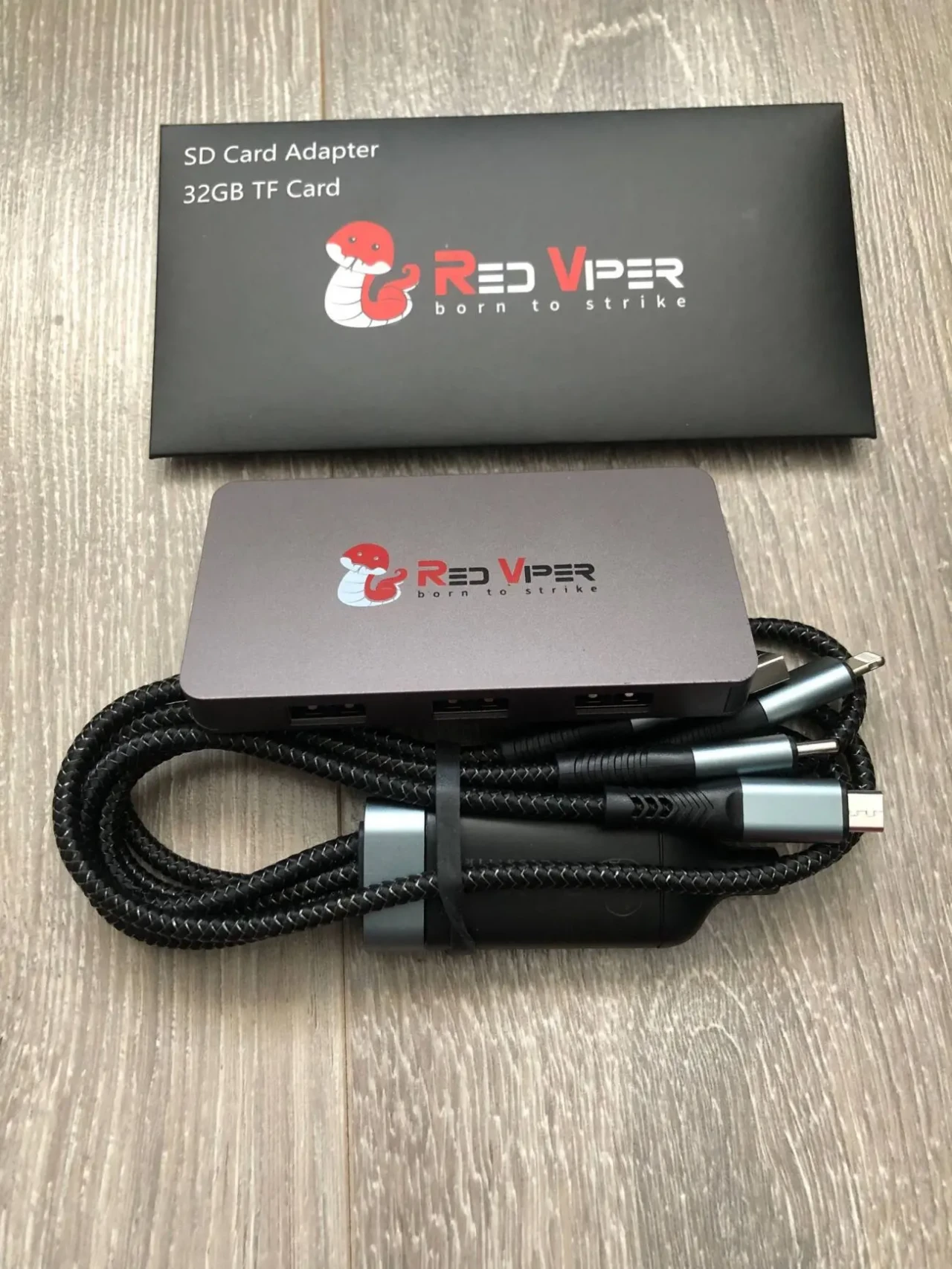 Док - станція Red Viper H3A-256GB , 128 GB ,USB HDMI Type C SD Card Slot Micro 5