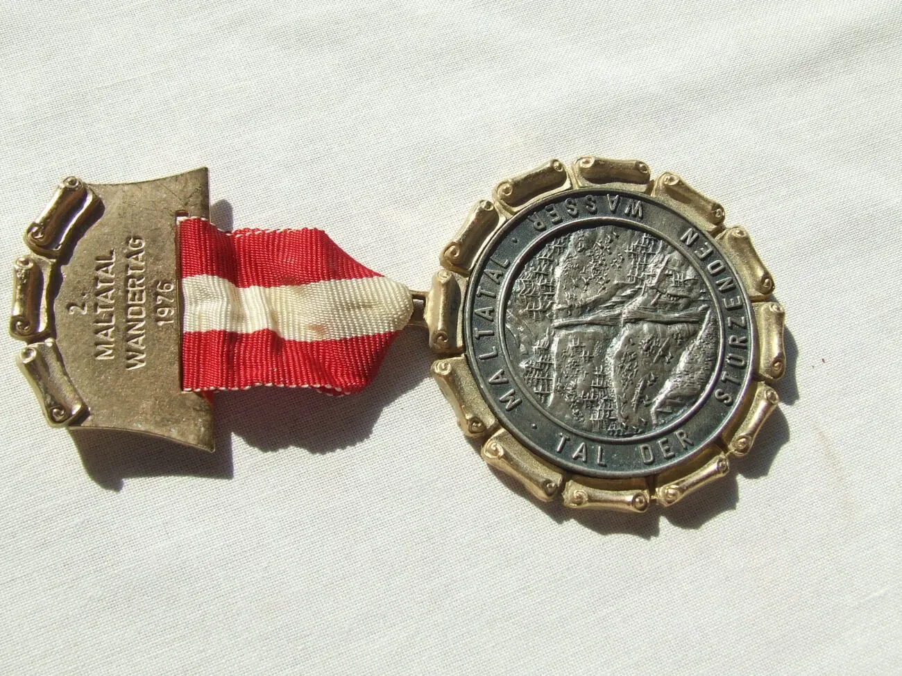 Медаль Мальтинська долина 1976 року розмір 6 см. вага 90 грамм. Австрія 4