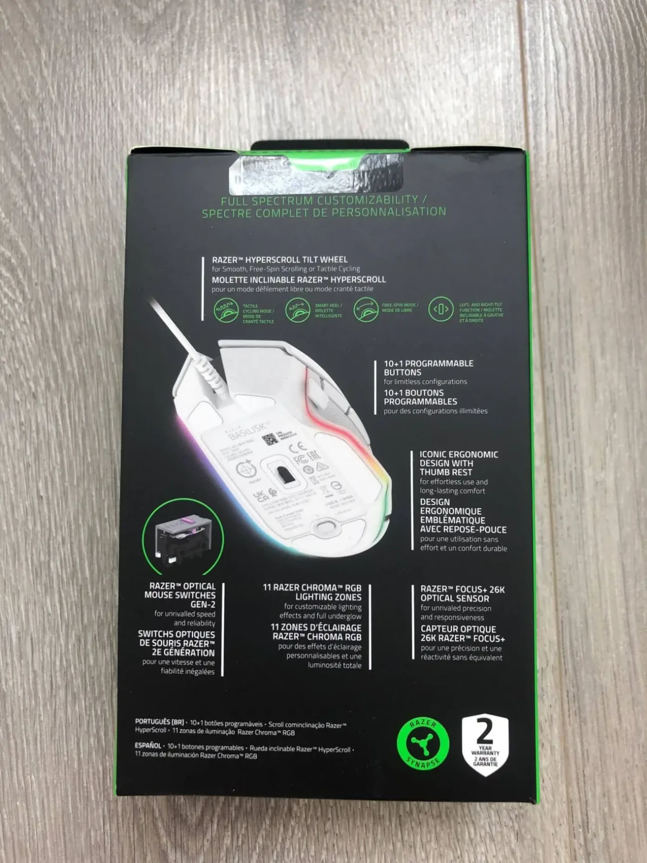 Мишка Razer Basilisk V3 White Edition Blanche Edition 3
