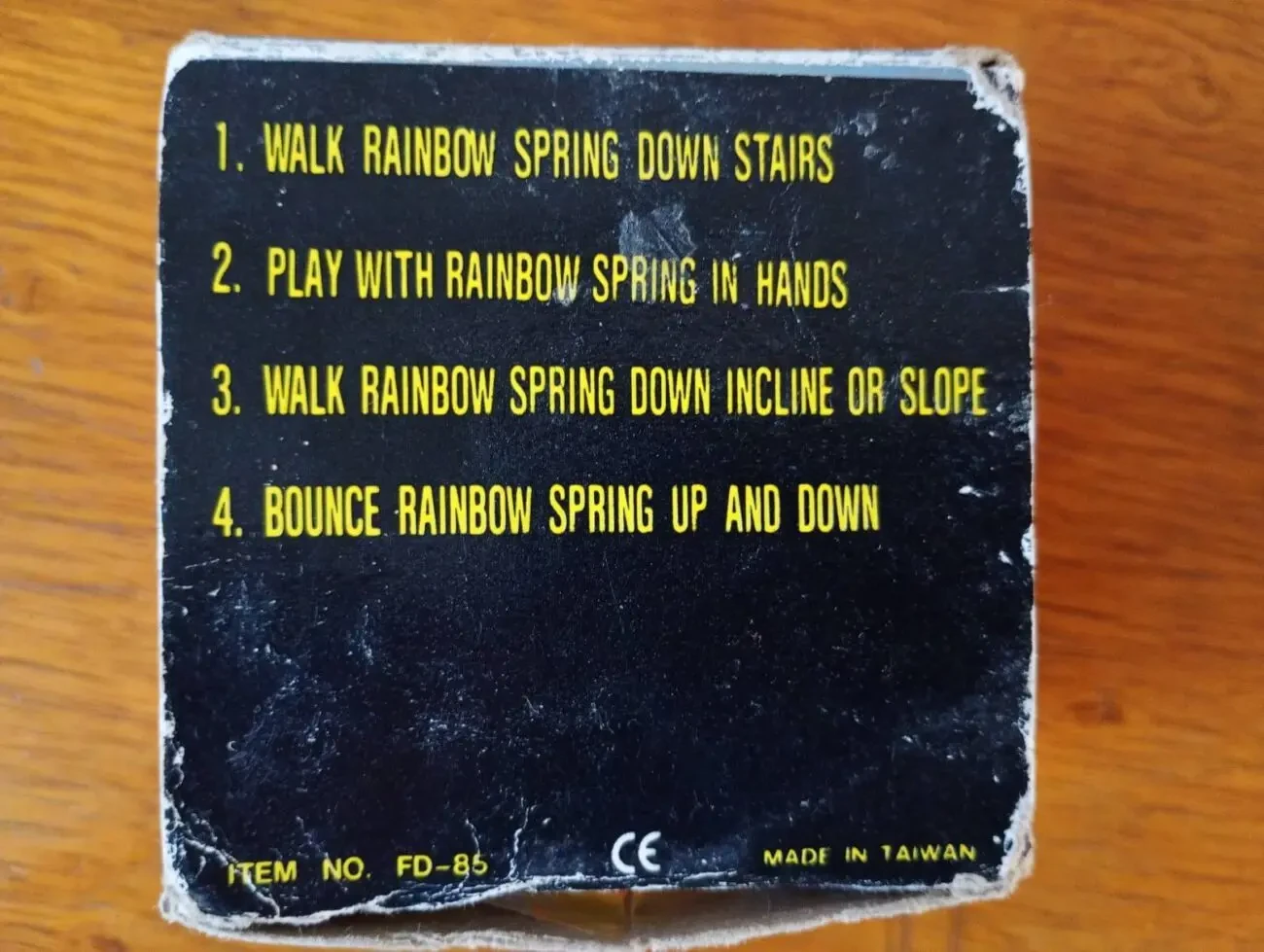 Игрушка пружинка, слинки Радуга (rainbow) - оригинал 90-е - произведено в Тайване. 6