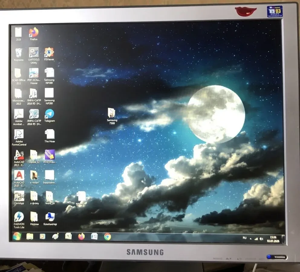 Samsung 750B  монитор 2