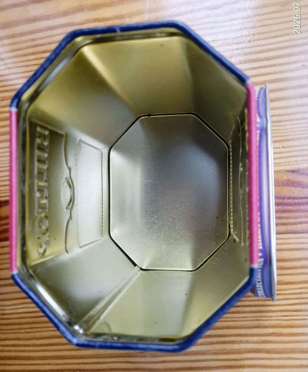 Жестяная коробочка ирис рисунок, с крышкой, 0.3 л, на декор 4