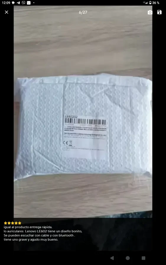 Нові бездротові навушники Lenovo LE602 Maillard Brown (Ретро стиль) 8