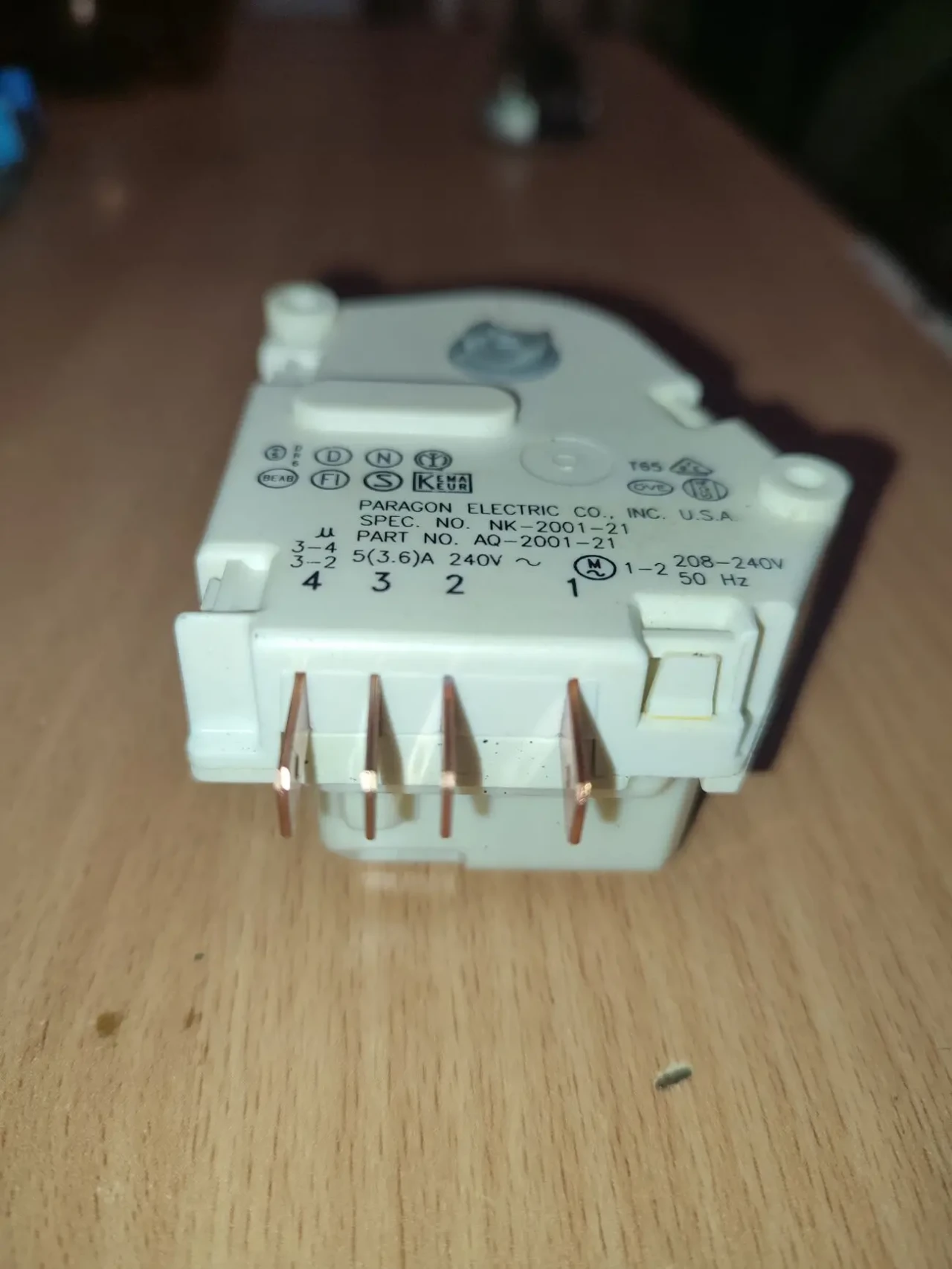 Таймер оттайки Paragon NK-2001-21 холодильника 3