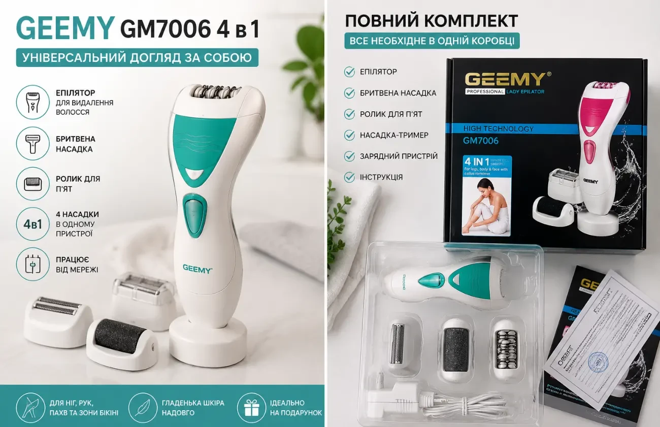 Geemy GM7006 4 в 1, новий