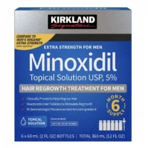 Міноксидил Кіркланд Minoxidil Kirkland 5% 3 флакона з дозатором