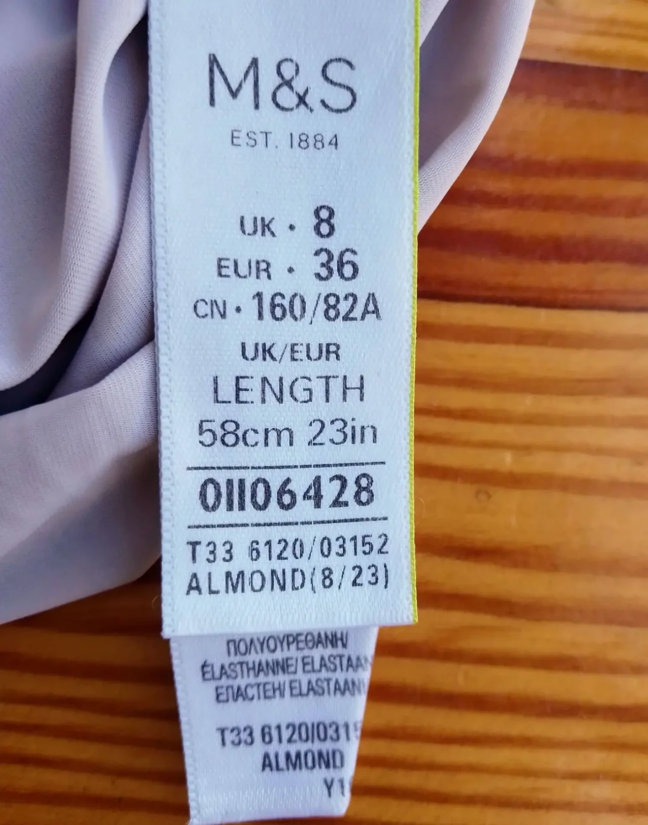 Комбинация ночнушка сиреевая 8 иксс, трикотаж, Marks Spencer 2