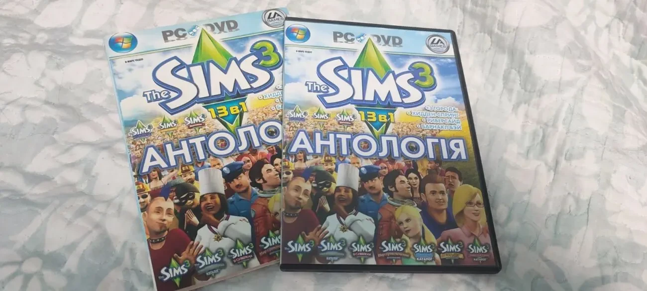 DVD-диск для ПК с сборником «The Sims 3. Антология 13 в 1». 4