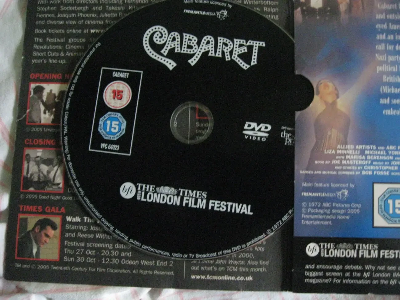 DVD диск, мюзікл Кабаре за участі Лайзи Мінеллі, оригінал 4