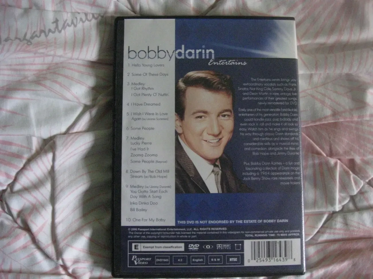 DVD диск концерта джазмена Bobby Darin, оригінал 3