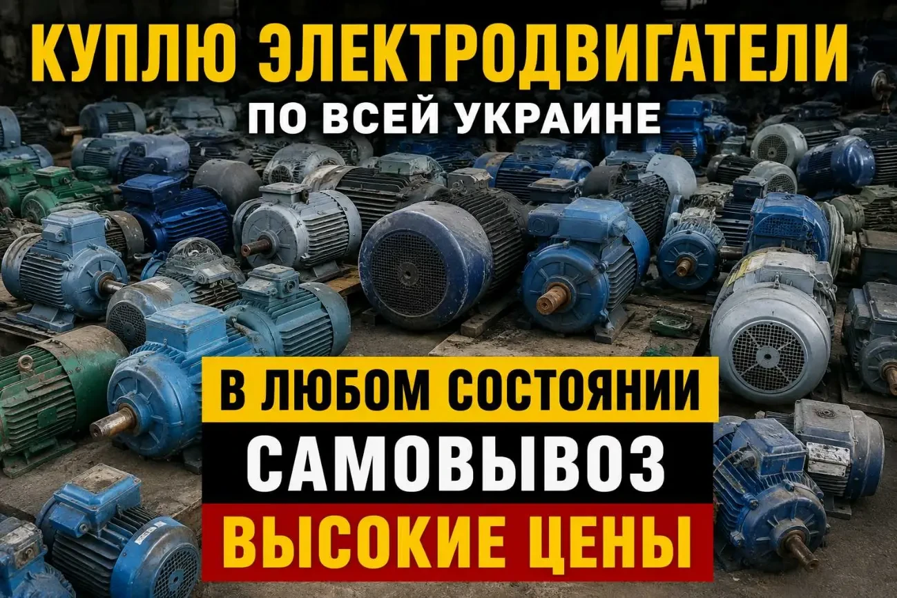 Электродвигатели по всей Украине самовывоз