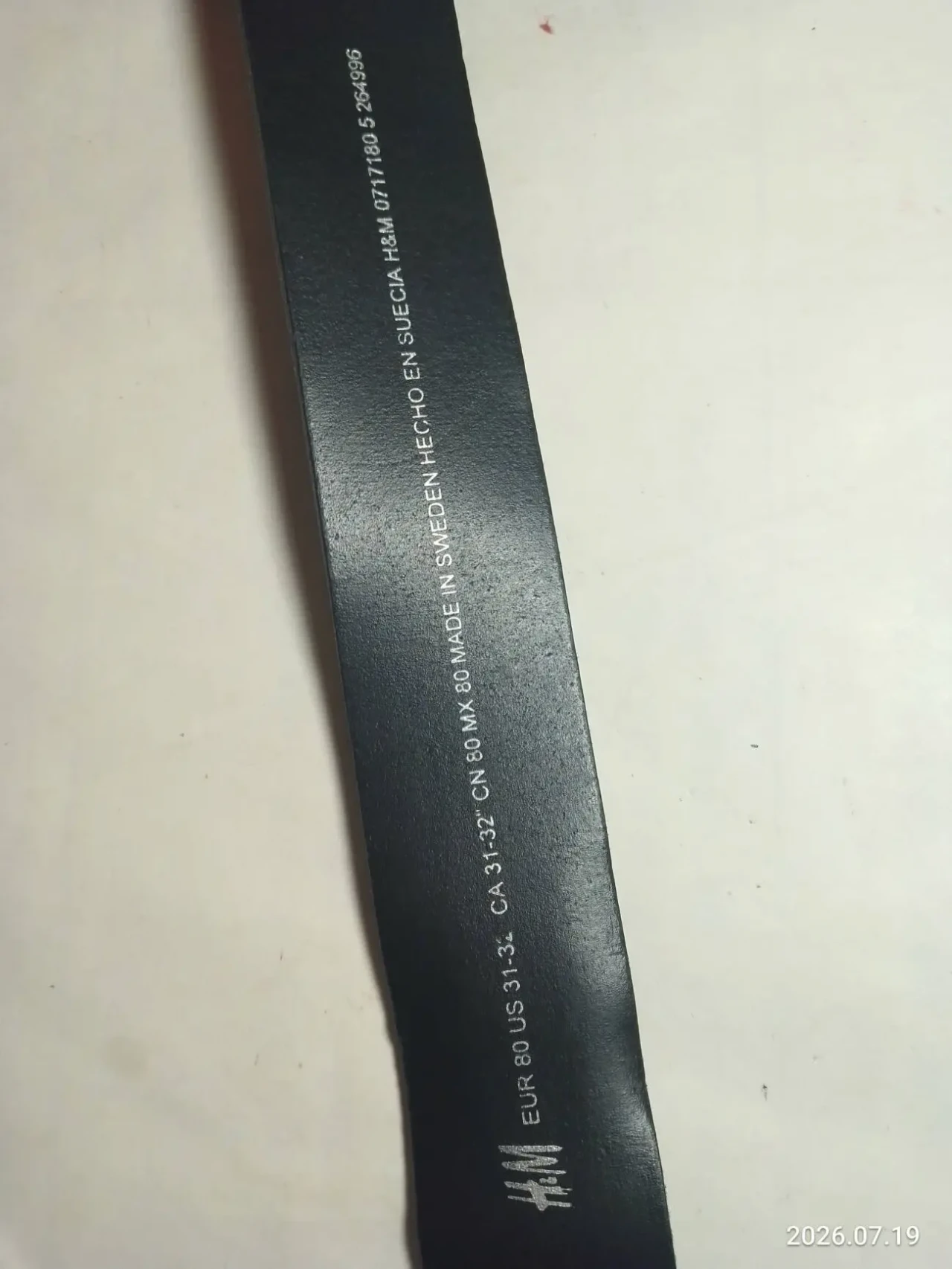 Пояс ремень черный женский 90 см, кожзам, пряжка серебристая, H&m 2