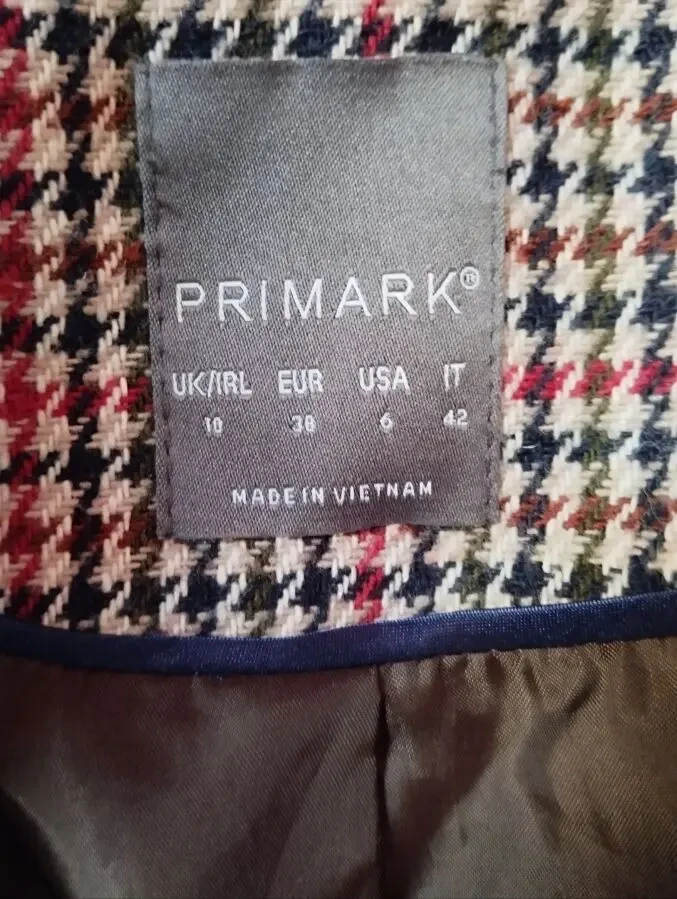 Пальто гусяча лапка від Primark 44 розмір 4