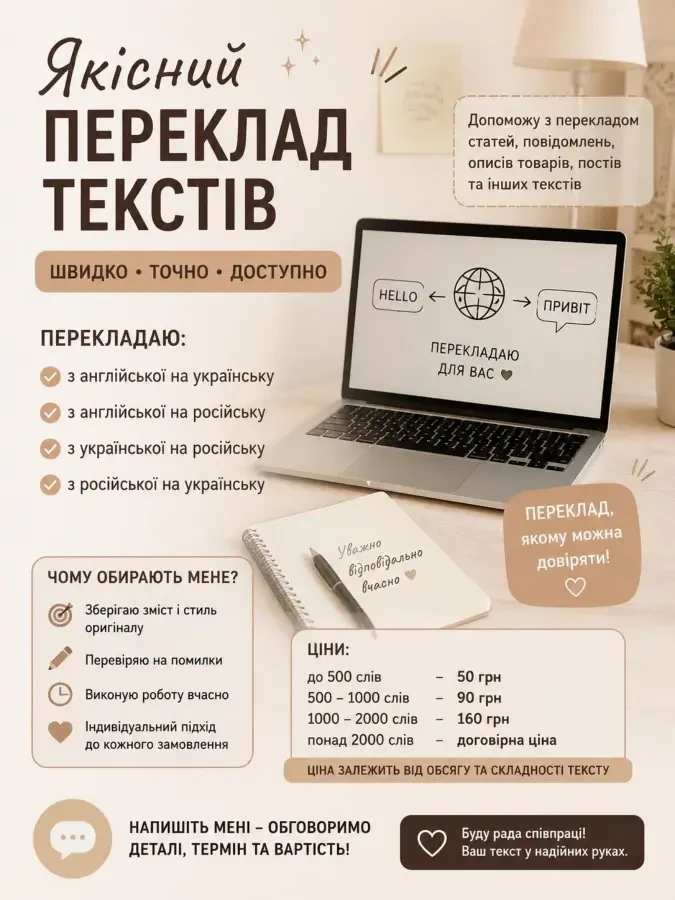 Переклад текстів