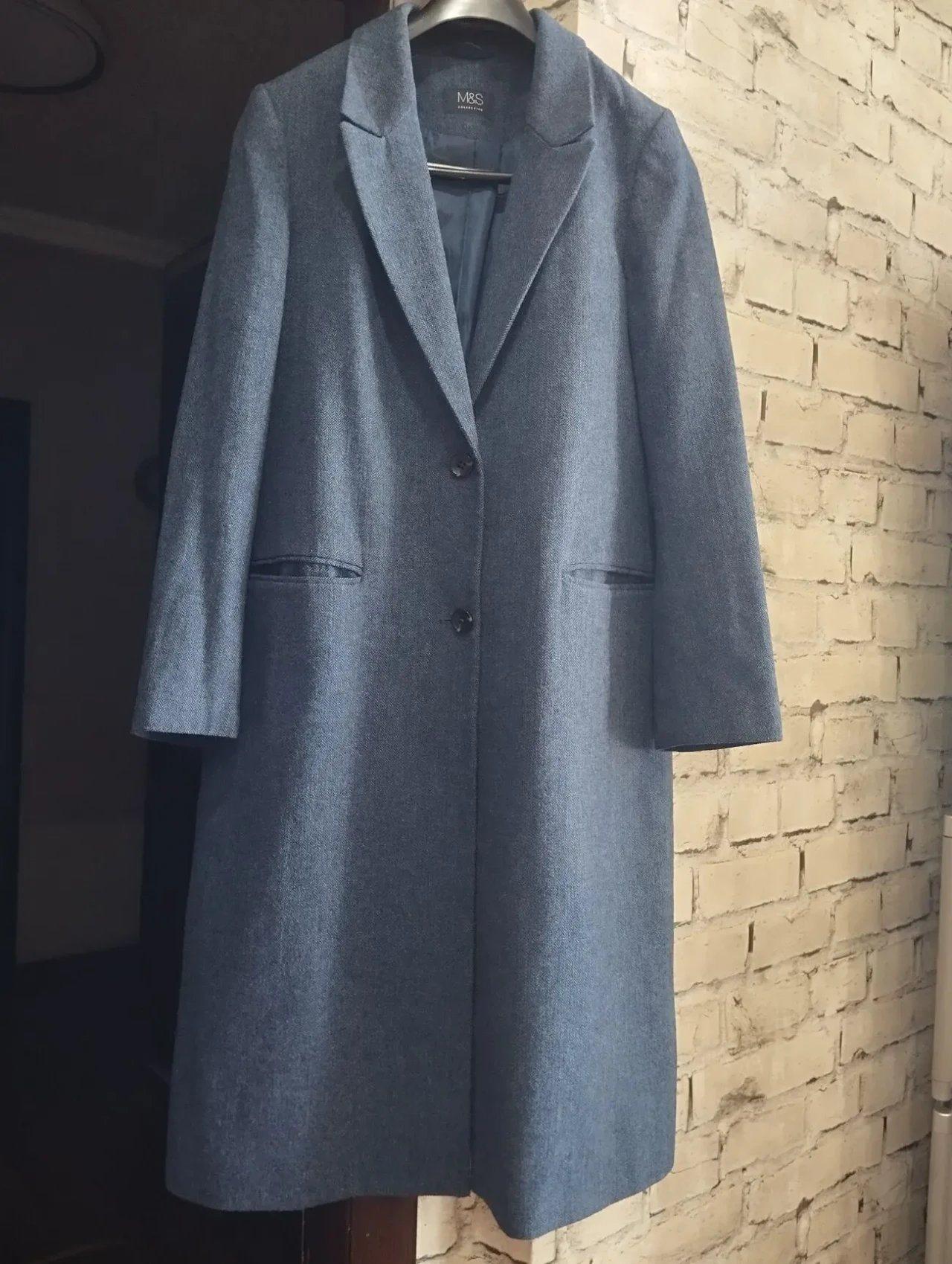 Пальто прямого крою від M&S 46-48 розмір