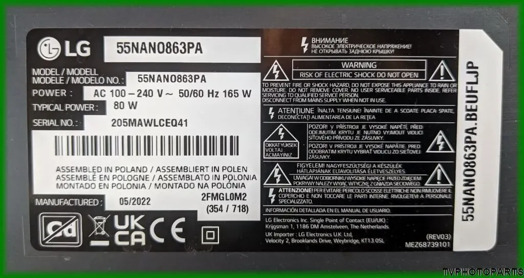 LED підсвітка SSC_Skyworth_Y21_55NANO_66LED_Array_Right_20200808 для телевізора LG 55NANO863 8