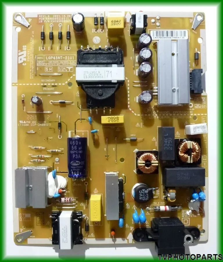 плата блок живлення LGP43NT-21U1 EAX69502103 (1.0) EAY65895567 для телевізора LG 43NANO766
