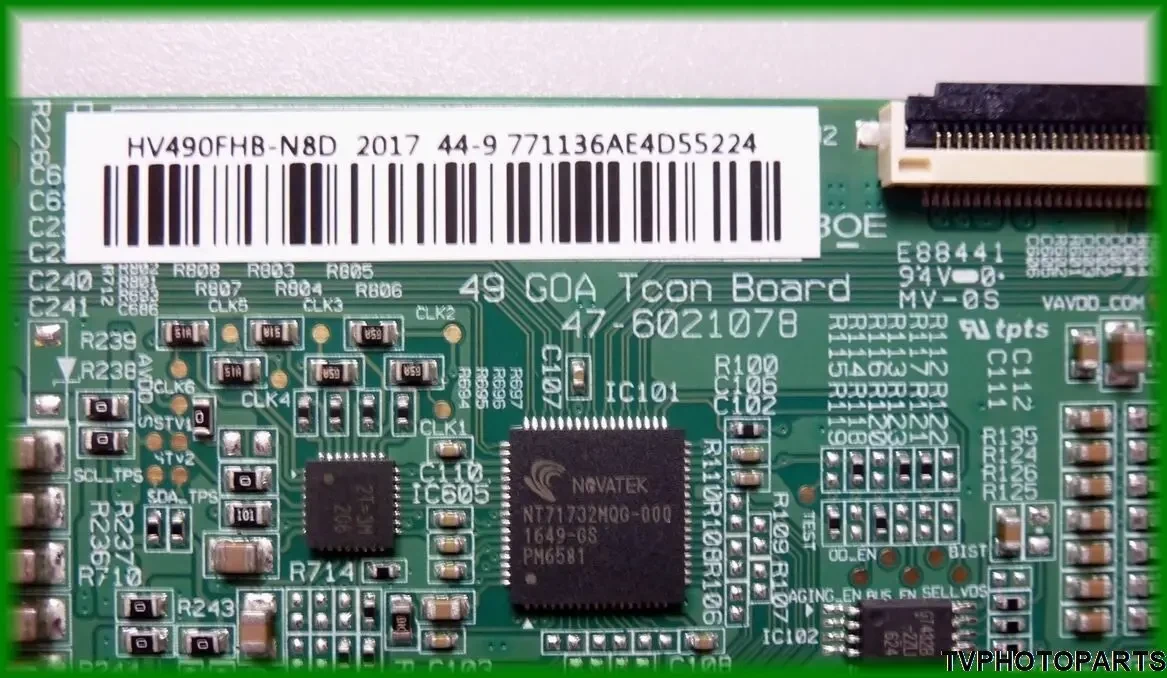 плата T-CON BOE 49 GOA Tcon Board 47-6021078 для телевізора LG 49LJ5100 2