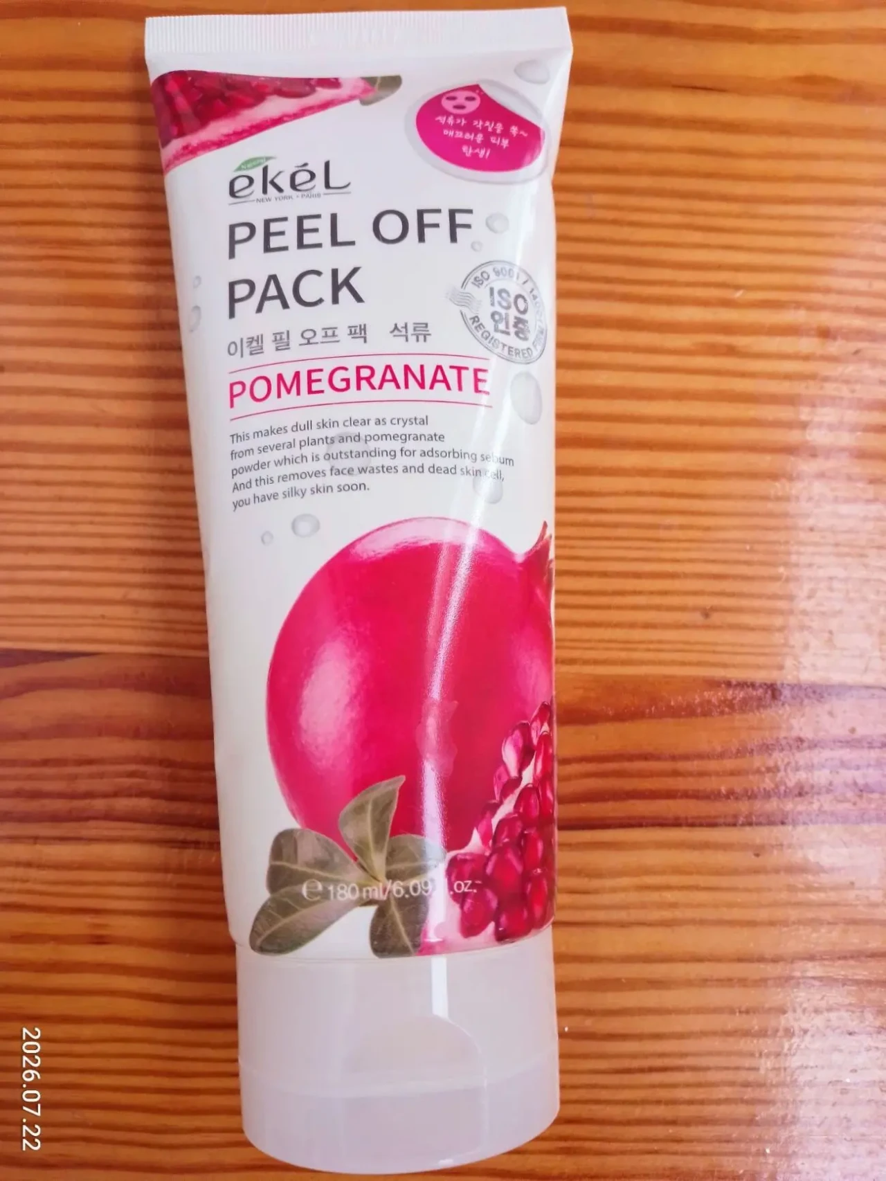 Для лица маска плівка Ekel Peel Off Pack Pomegranate з екстрактом гранату 180 мл корея