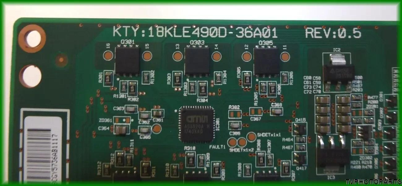 плата LED драйвер KTY:18KLE490D-36A01 REV:0.5 EBR85417201 для телевізора LG 49SK8500 3