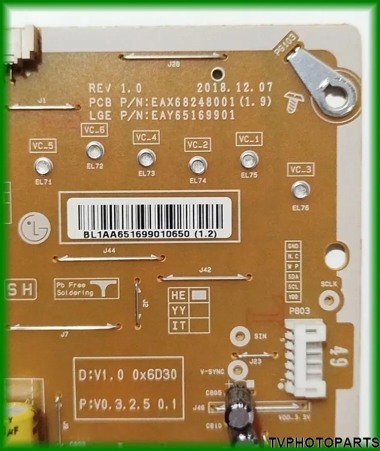 плата блок живлення LGP49-19UL6 EAX68248001 (1.9) для телевізора LG 49SM90007LA 2