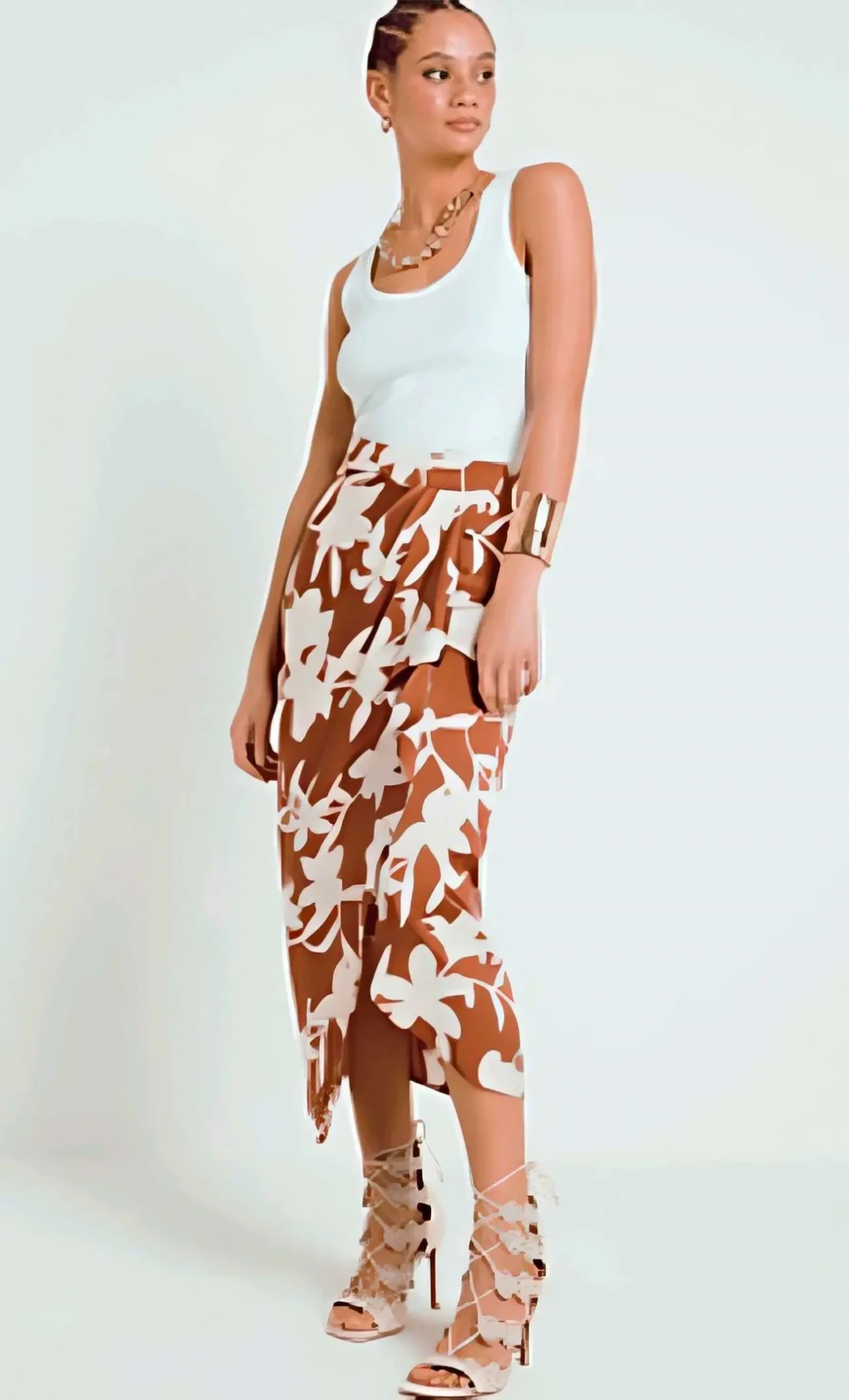Жіноча спідниця міді River Island р.48-50.