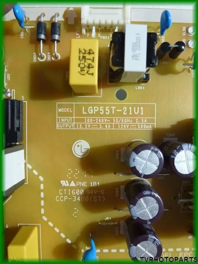 плата блок живлення LGP55T-21U1 EAX69502604 (1.0) EAY65895656 для телевізора LG 55UQ81006 2