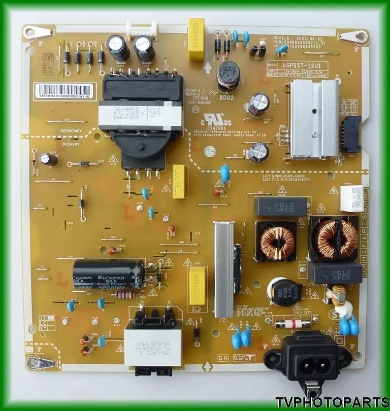 плата блок живлення LGP55T-19U1 EAX68284302 (1.0) EAY65149308 для телевізора LG 55UP75006