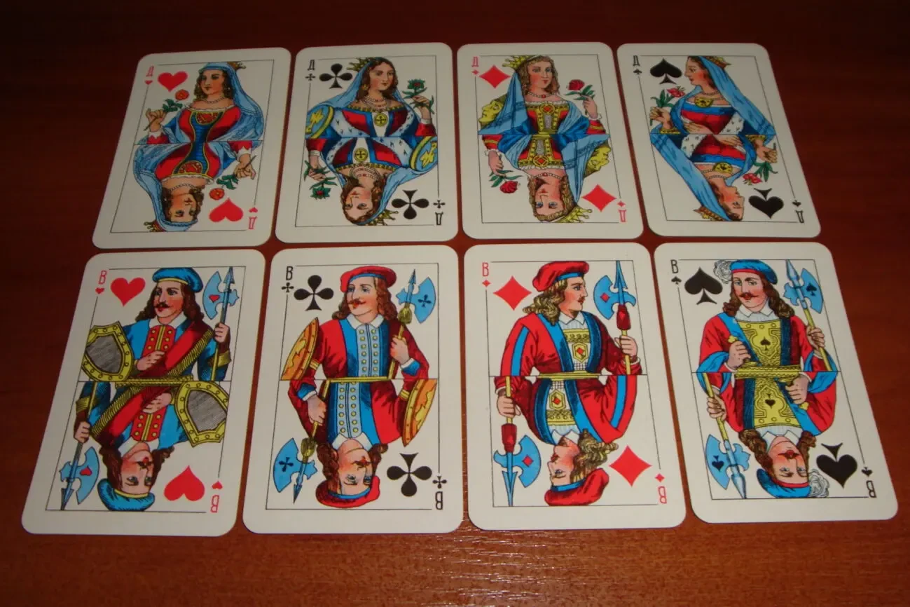 Игральные карты Атласные - 54, 1991 г. 3