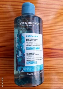 Міцелярна вода органічна, водорості, пюр альг, зволожувальна, Yves Rocher, 400 мл