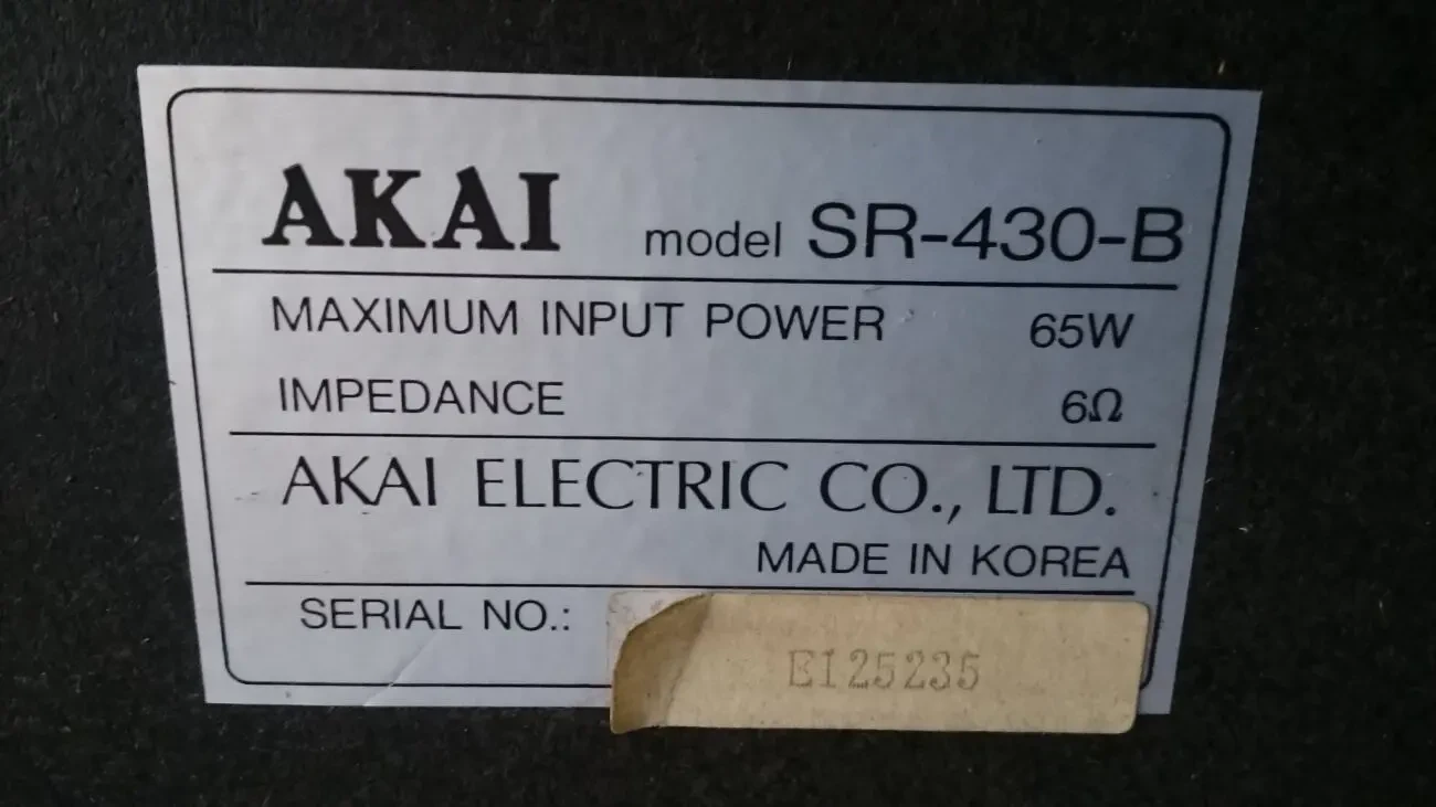 Колонки Аkai sr-430-b 7