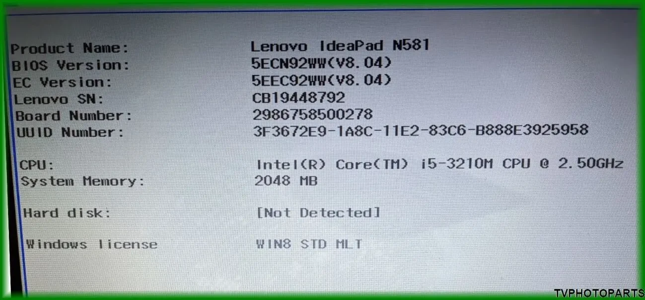материнська плата QIWG5_G6_G9 LA7981P Core i5-3210M, 2GB RAM для ноутбука Lenovo IdeaPad N581 6