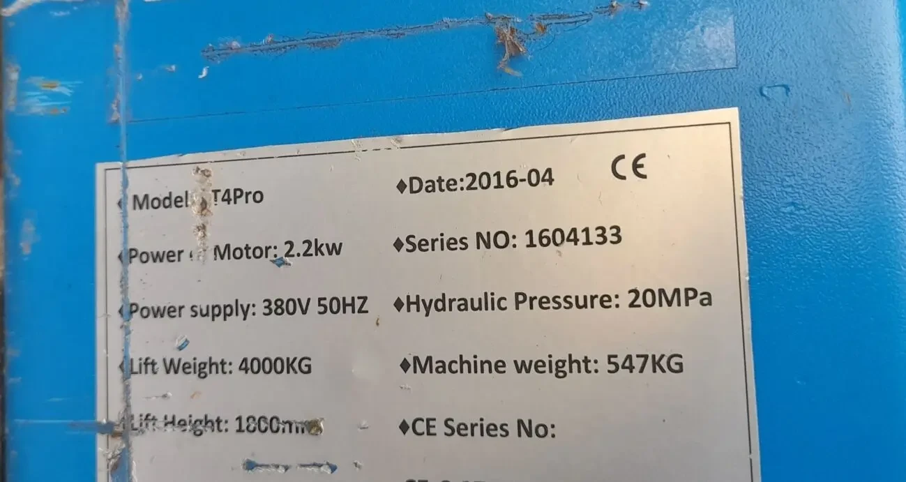 Гідравлічний підйомник PROTech T4pro 2