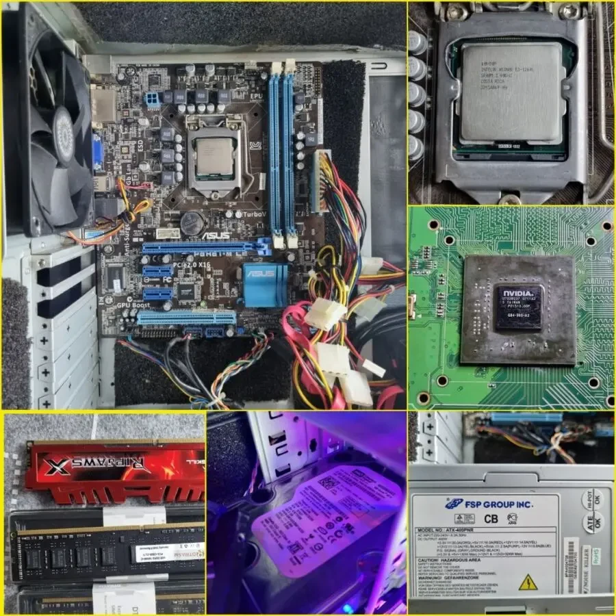 Комплект пк 12gb/intel xeon + монітор 23 samsung + периферія 3
