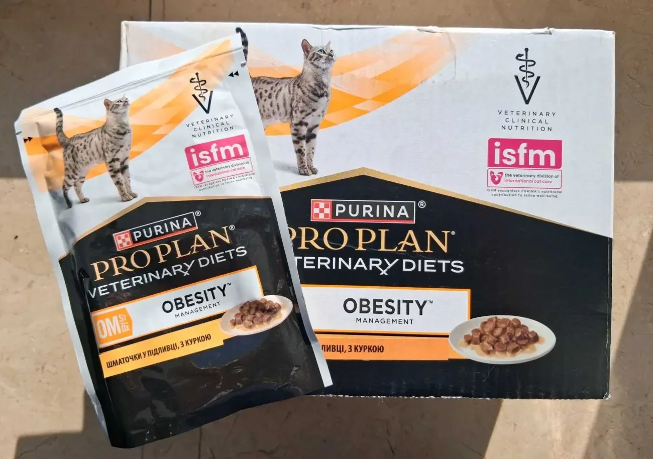 Вологий корм Purina Pro Plan Obesity для котів з ожирінням