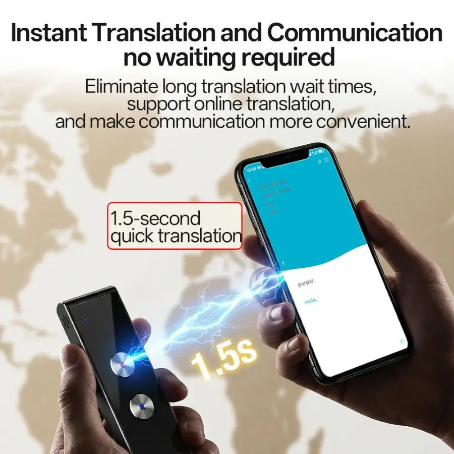 Универсальный двусторонний прибор переводчик MSAI T8 PRO в онлайн реальном времени 9