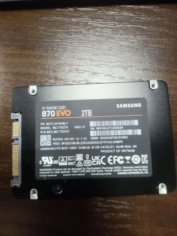 SSD Samsung 870 EVO 2TB
