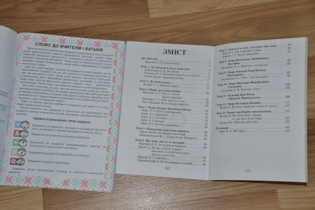 Книги Читання влітку 4 клас, як нові 2