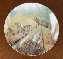Тарелка декоративная настенная "Олени" 19 см Lefard England Collection