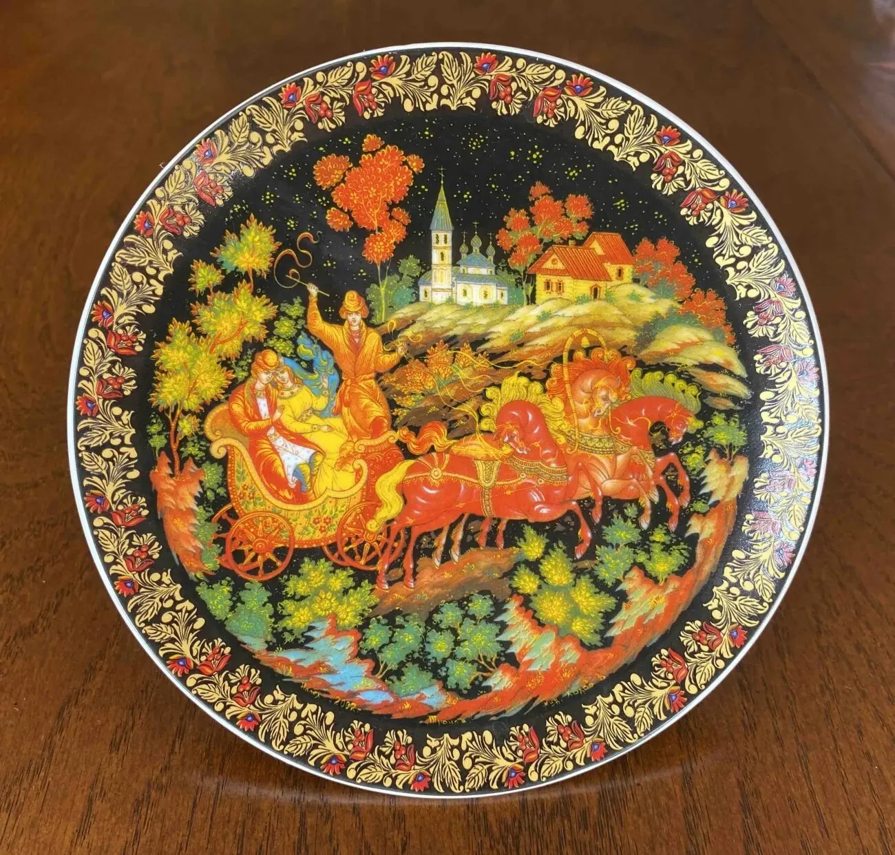 Тарелка декоративная настенная "Тройка" 15,5 см Lefard England Collection