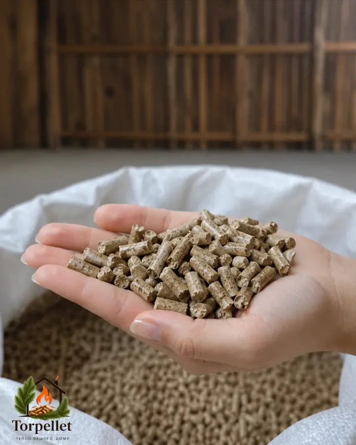 Пелети деревні преміум якості від виробника 6 мм по 15 кг Torpellet 2