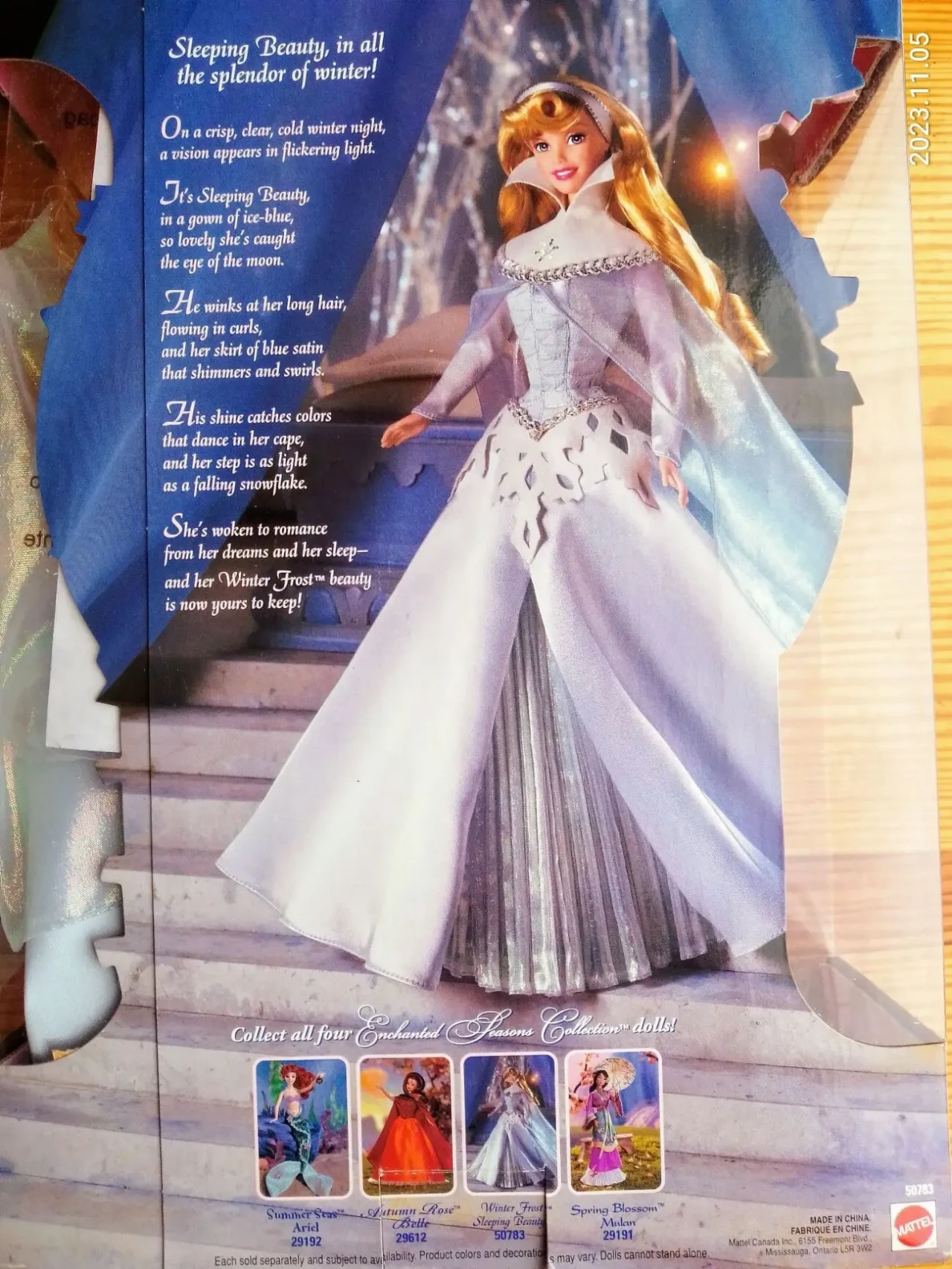 Кукла барби аврора спящая красавица зима Barbie Disney Winter Frost. Mattel. дешево 2