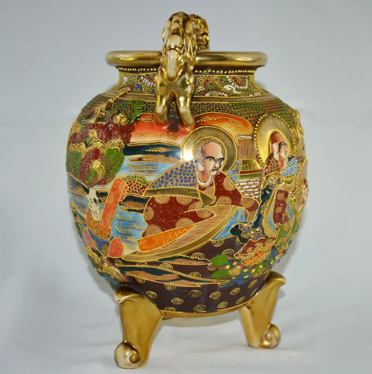 Керамическая ваза Сацума, 1900 год 5