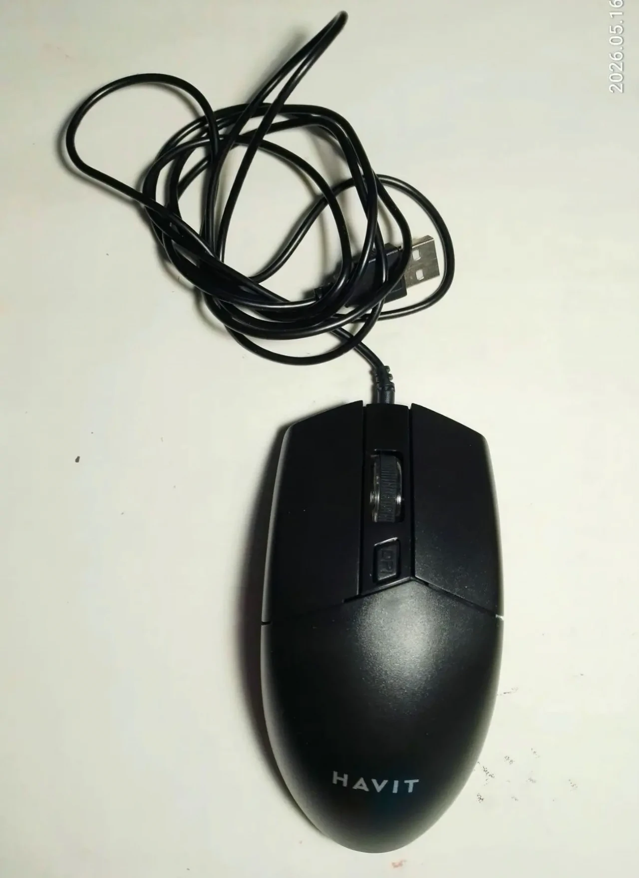 Мышка компьютерная черная проводная, симметричная гладкая, Usb, Ps2 9