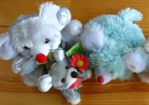 Мягкая игрушка мышка, мишка, пары, наборы
