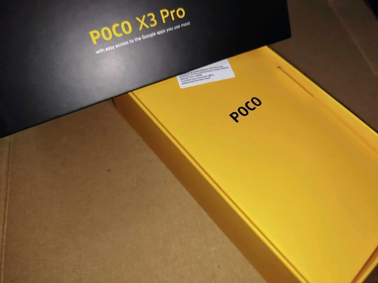 коробка Poco X3 Pro 3